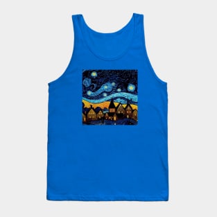 Starry Night Over Hogsmeade Tank Top